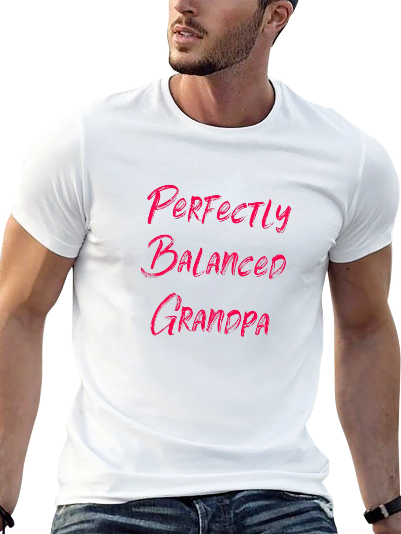 Perfectly Balanced Grandpa Black T-Shirt