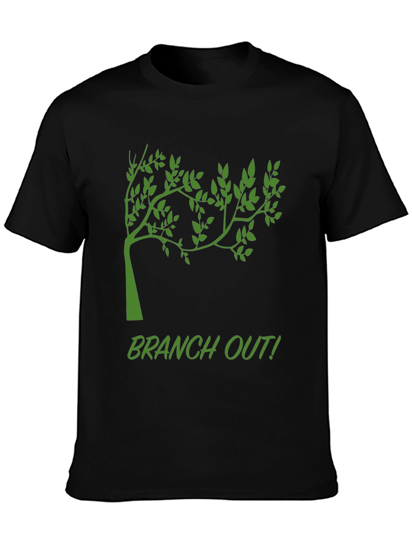 Branch Out Black T-Shirt - Nature Inspired Tee