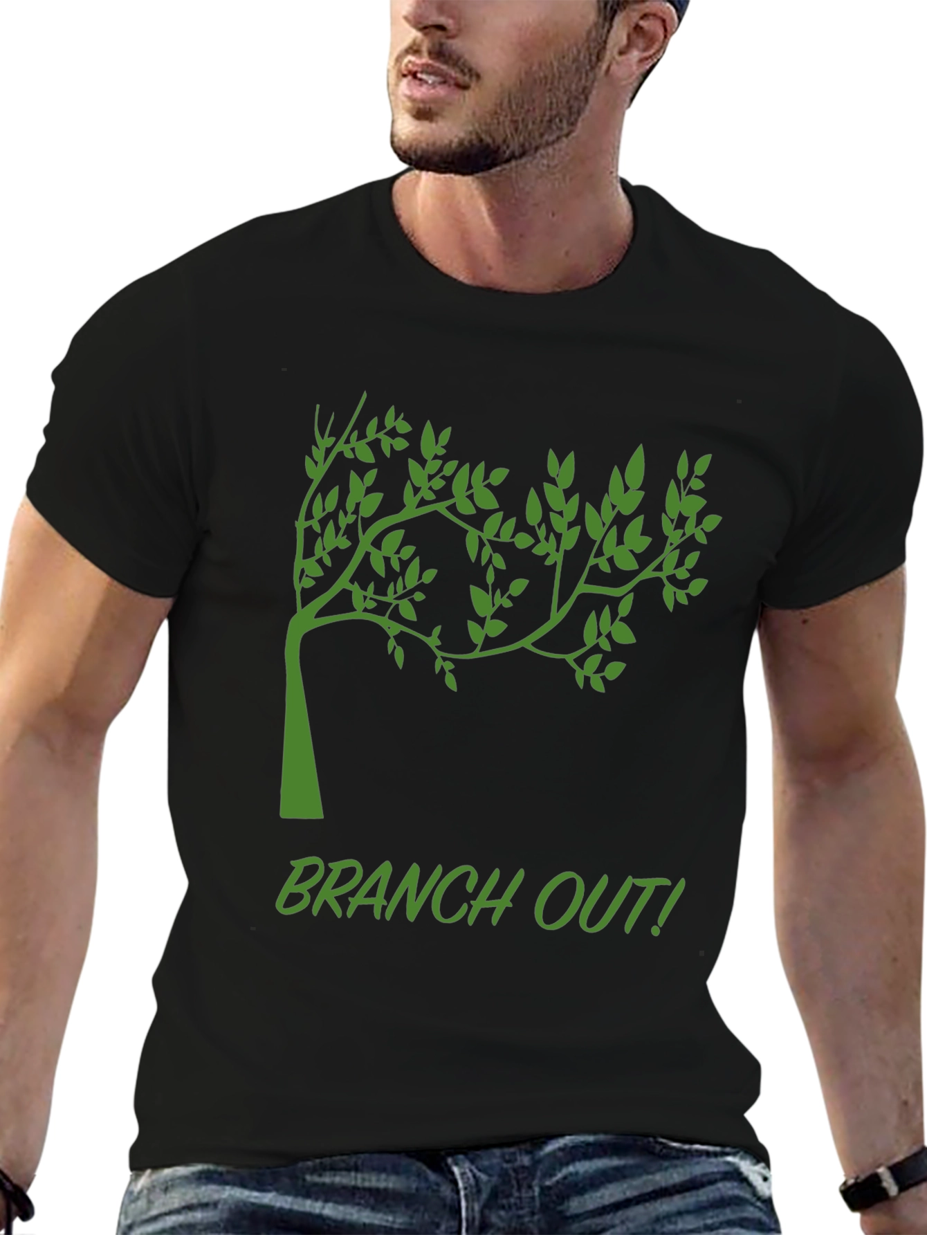 Branch Out Black T-Shirt - Nature Inspired Tee