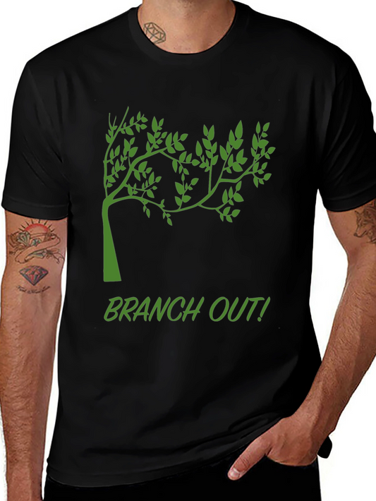 Branch Out Black T-Shirt - Nature Inspired Tee