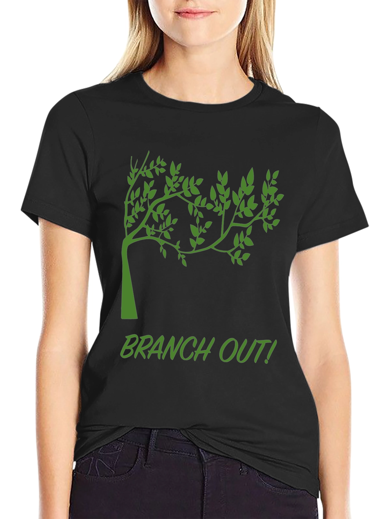 Branch Out Black T-Shirt - Nature Inspired Tee