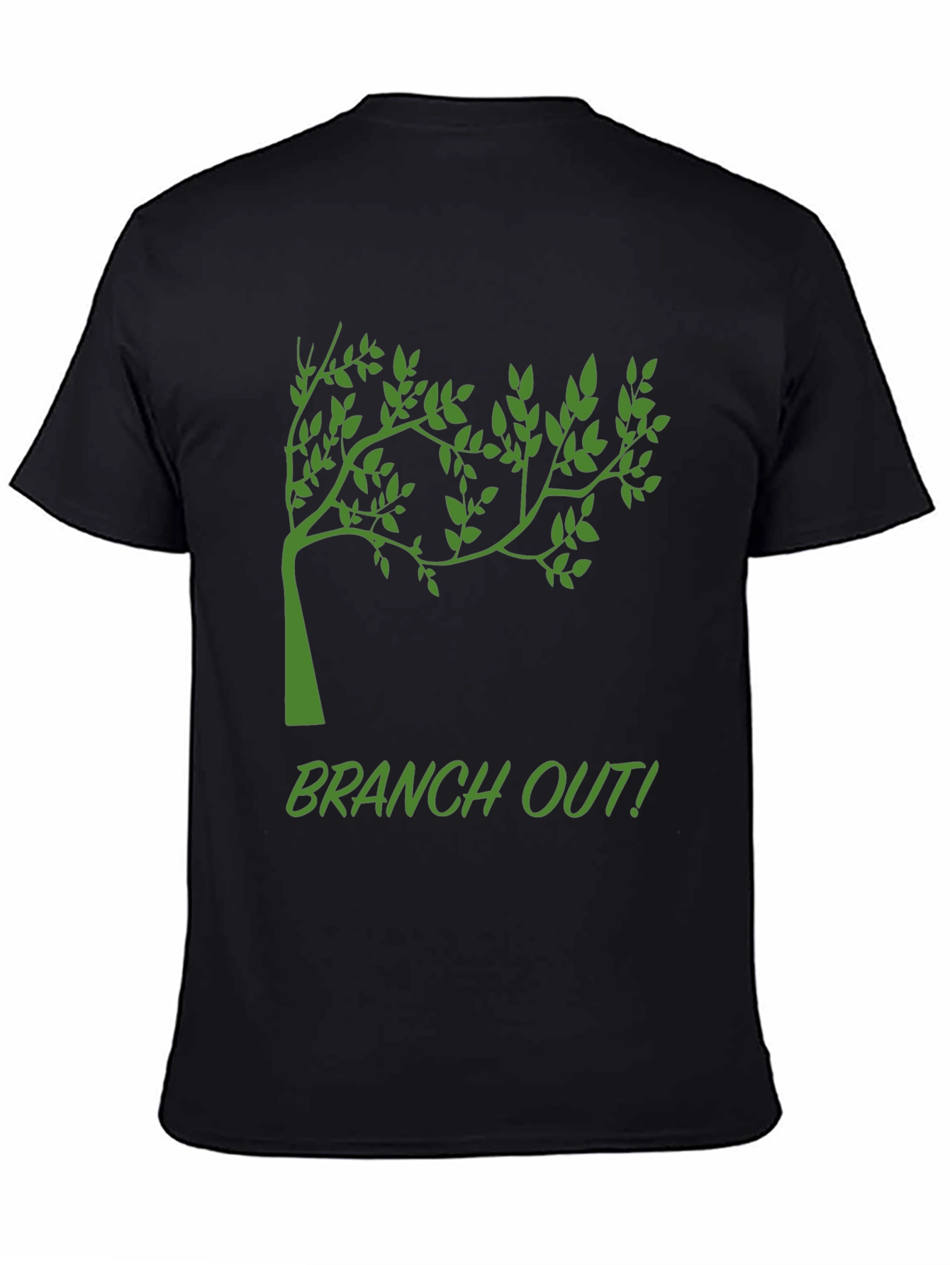 Branch Out Black T-Shirt - Nature Inspired Tee