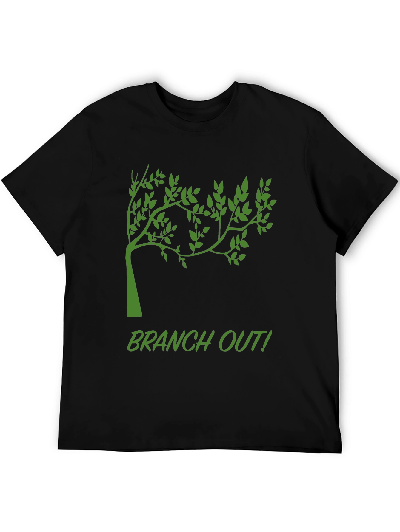 Branch Out Black T-Shirt - Nature Inspired Tee