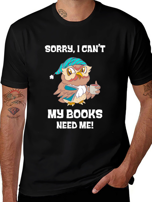 Book Lover T-Shirt: Sleepy Owl Reads