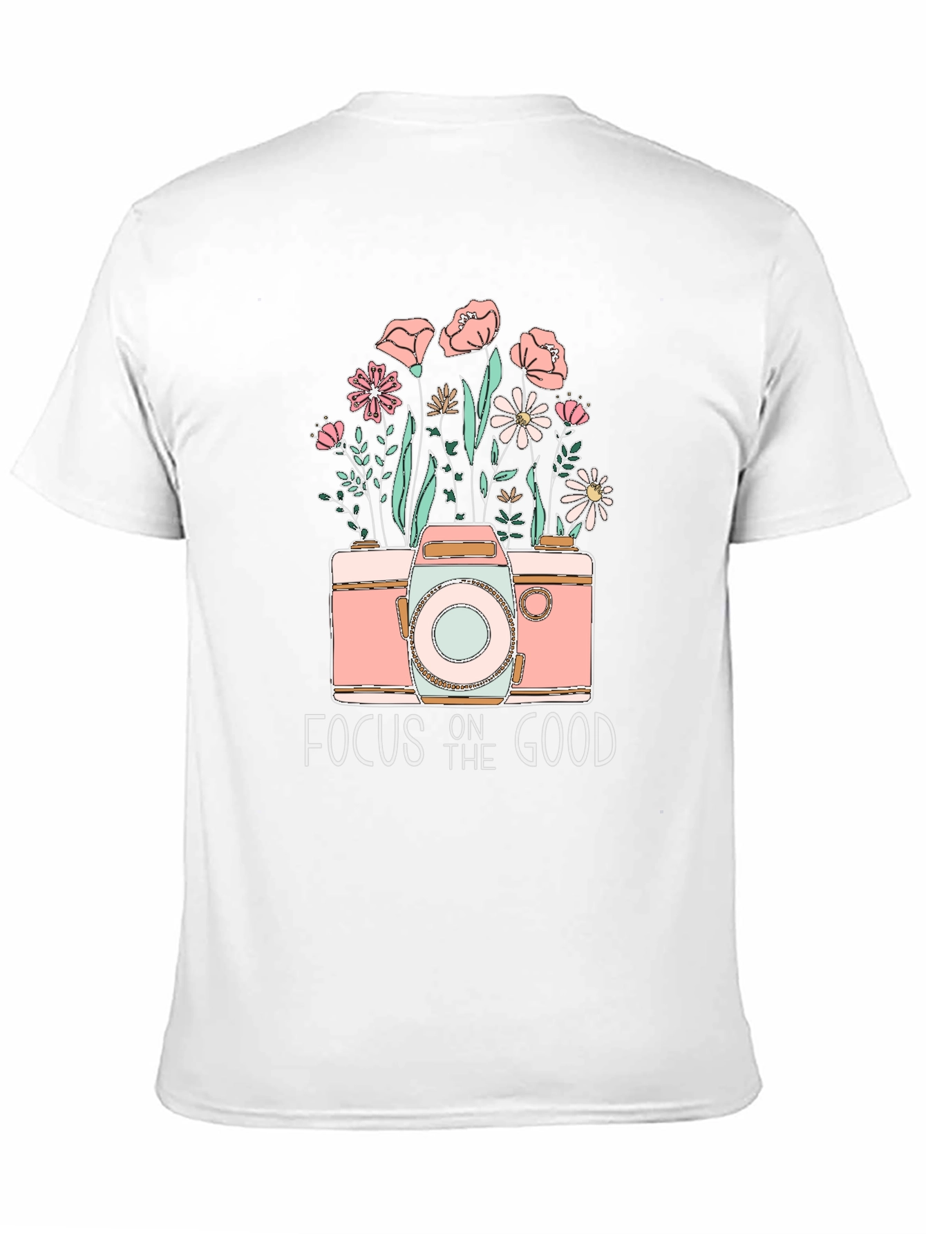 Focus on the Good Camera Floral Graphic Tee
