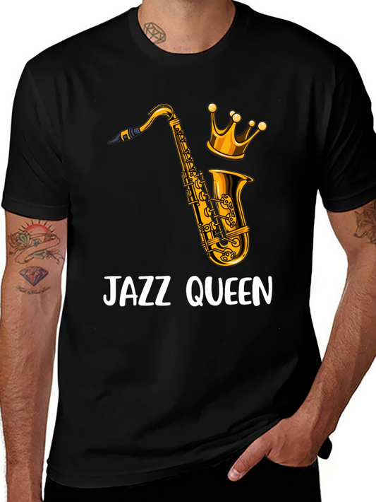 Jazz Queen Graphic T-Shirt - Black