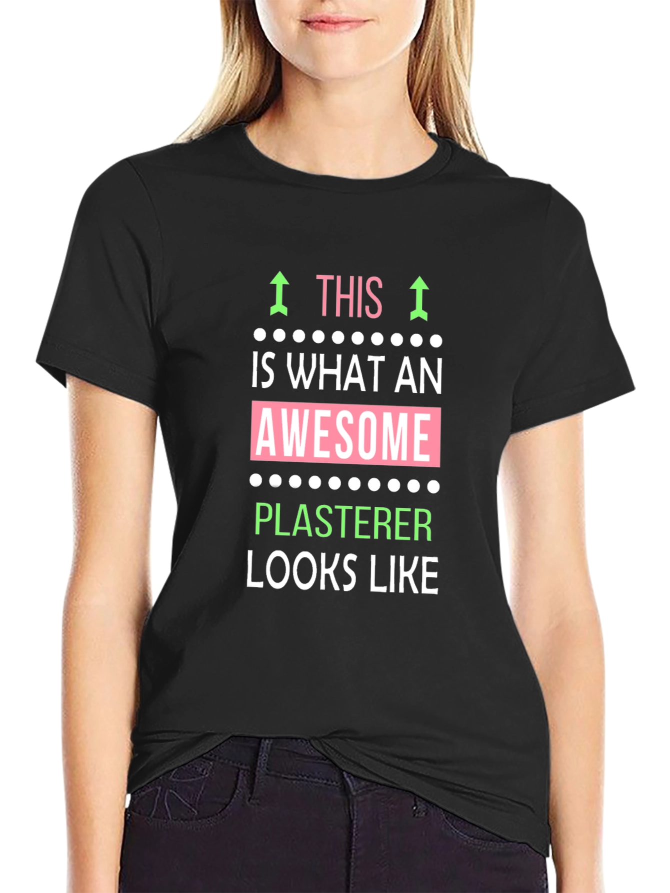 Awesome Plasterer T-Shirt - Black