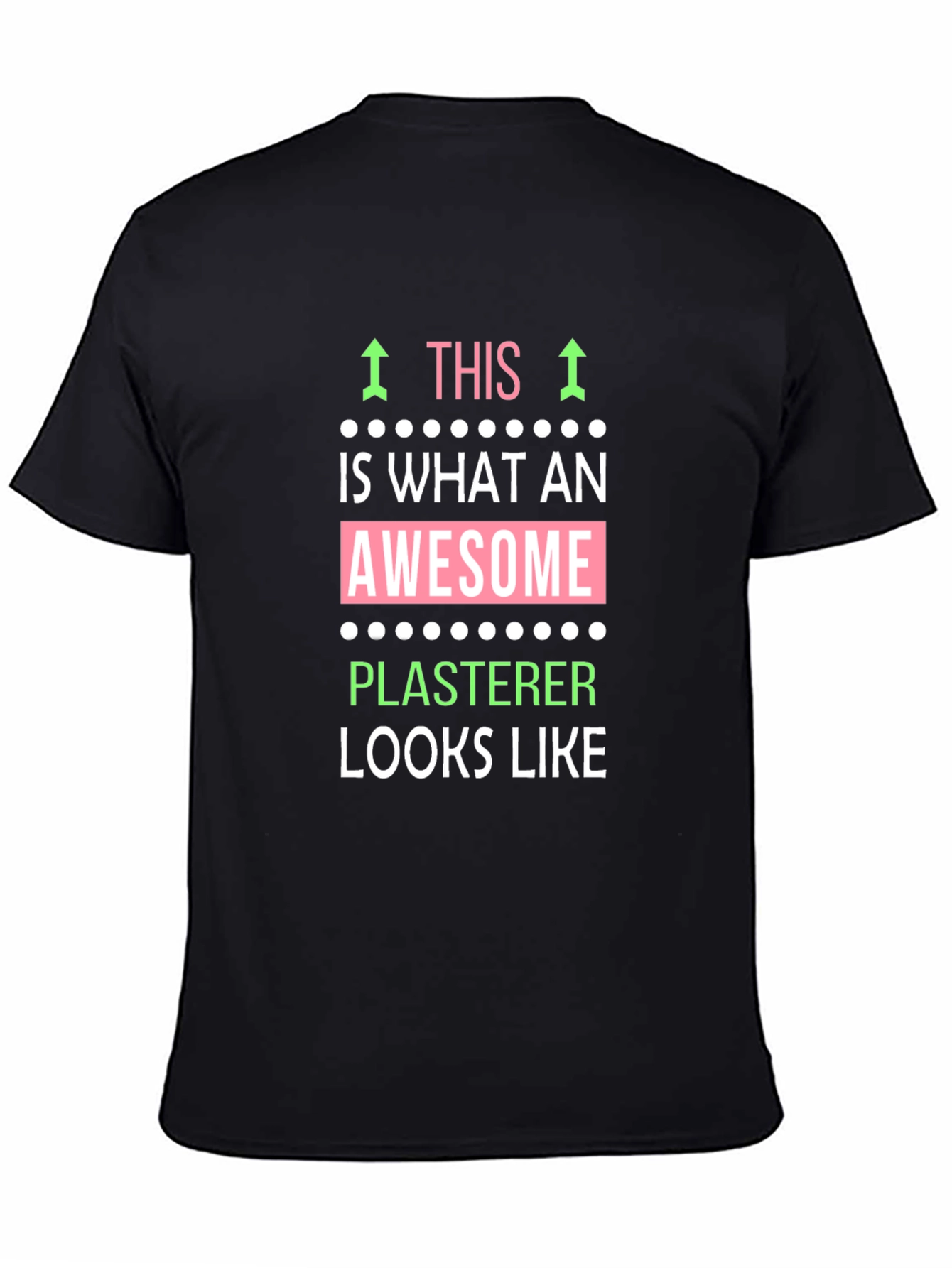 Awesome Plasterer T-Shirt - Black