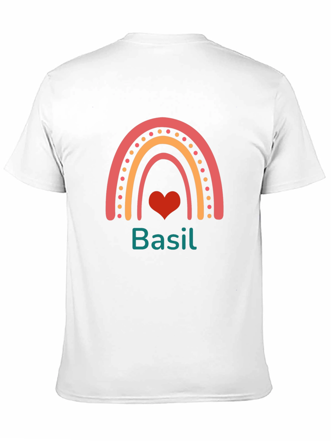 Basil Rainbow Heart T-Shirt