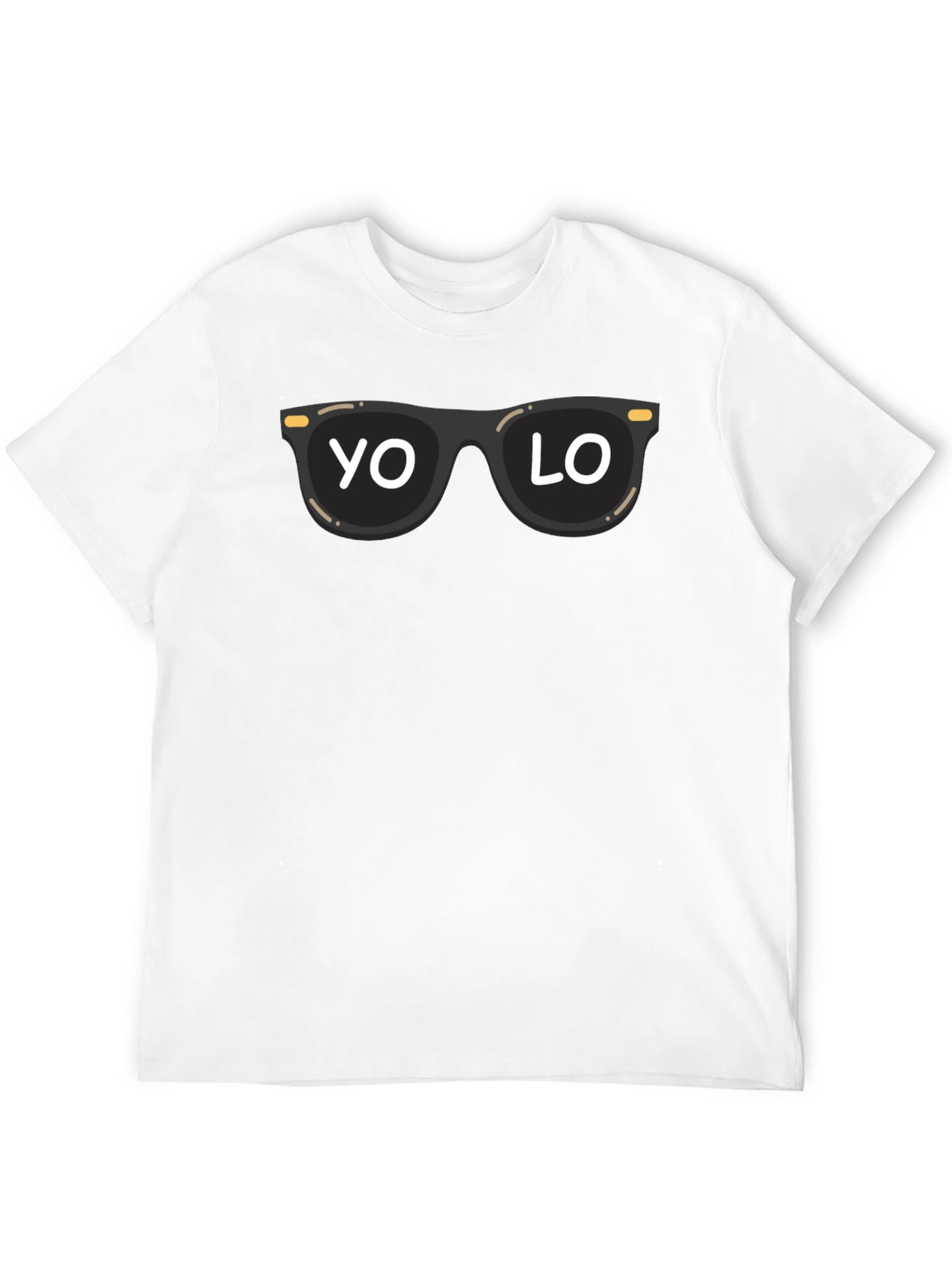 Cool YOLO Sunglasses Graphic Tee - Black