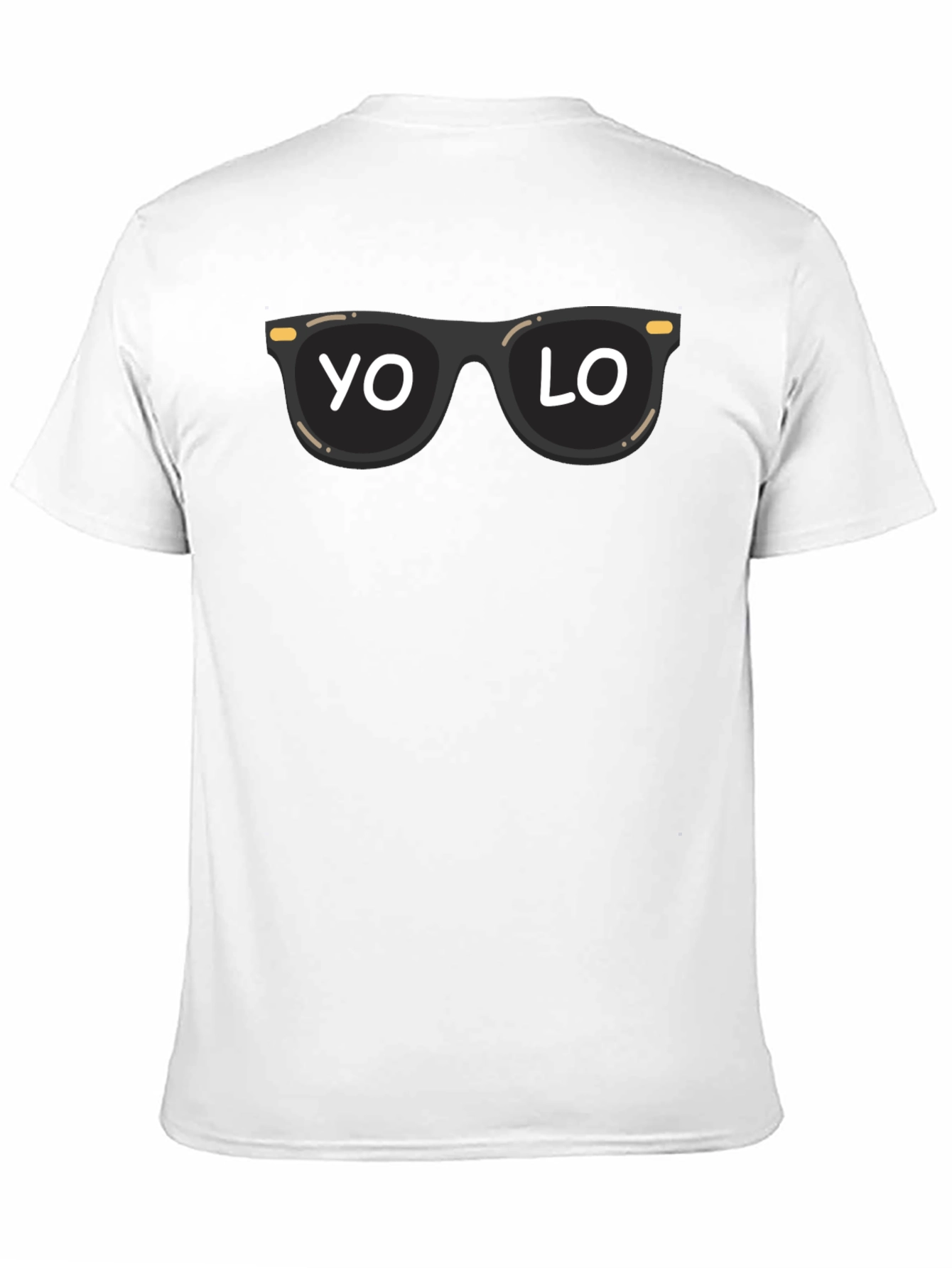 Cool YOLO Sunglasses Graphic Tee - Black