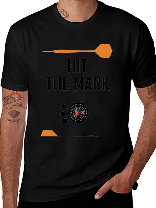 Hit the Mark Graphic Tee - Dartboard Design