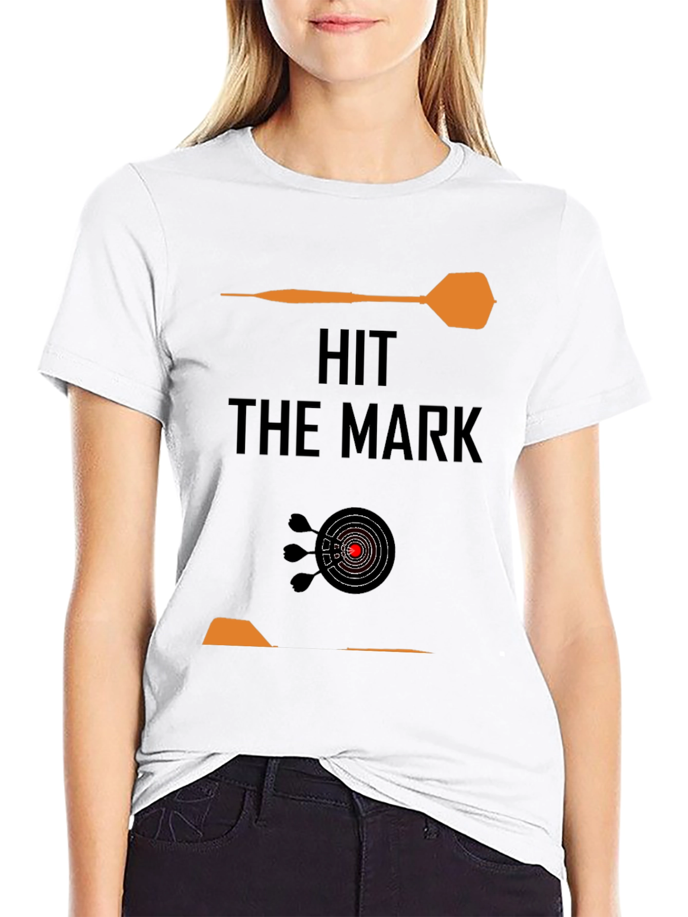 Hit the Mark Graphic Tee - Dartboard Design