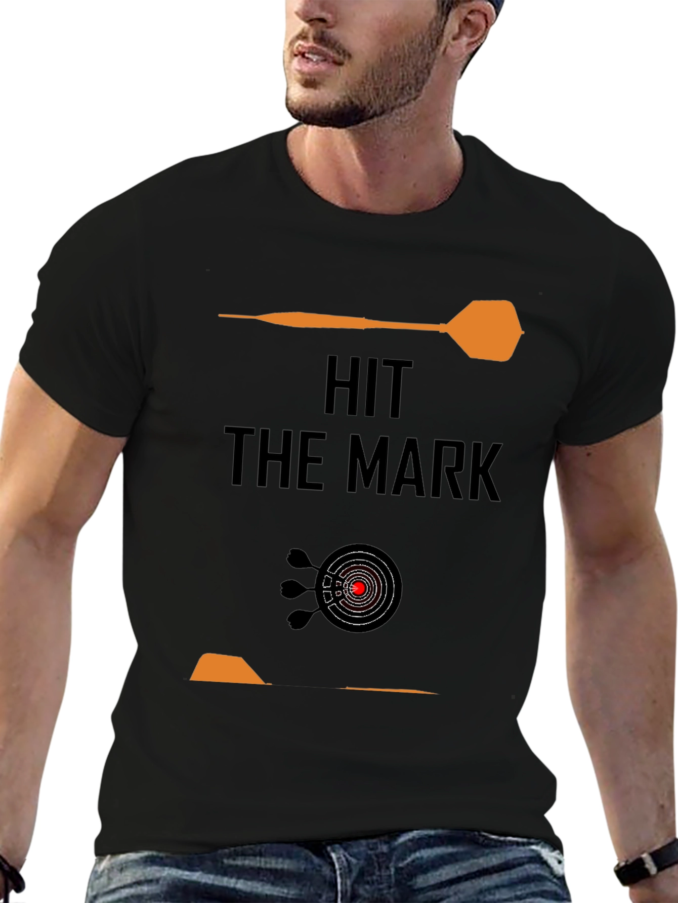 Hit the Mark Graphic Tee - Dartboard Design