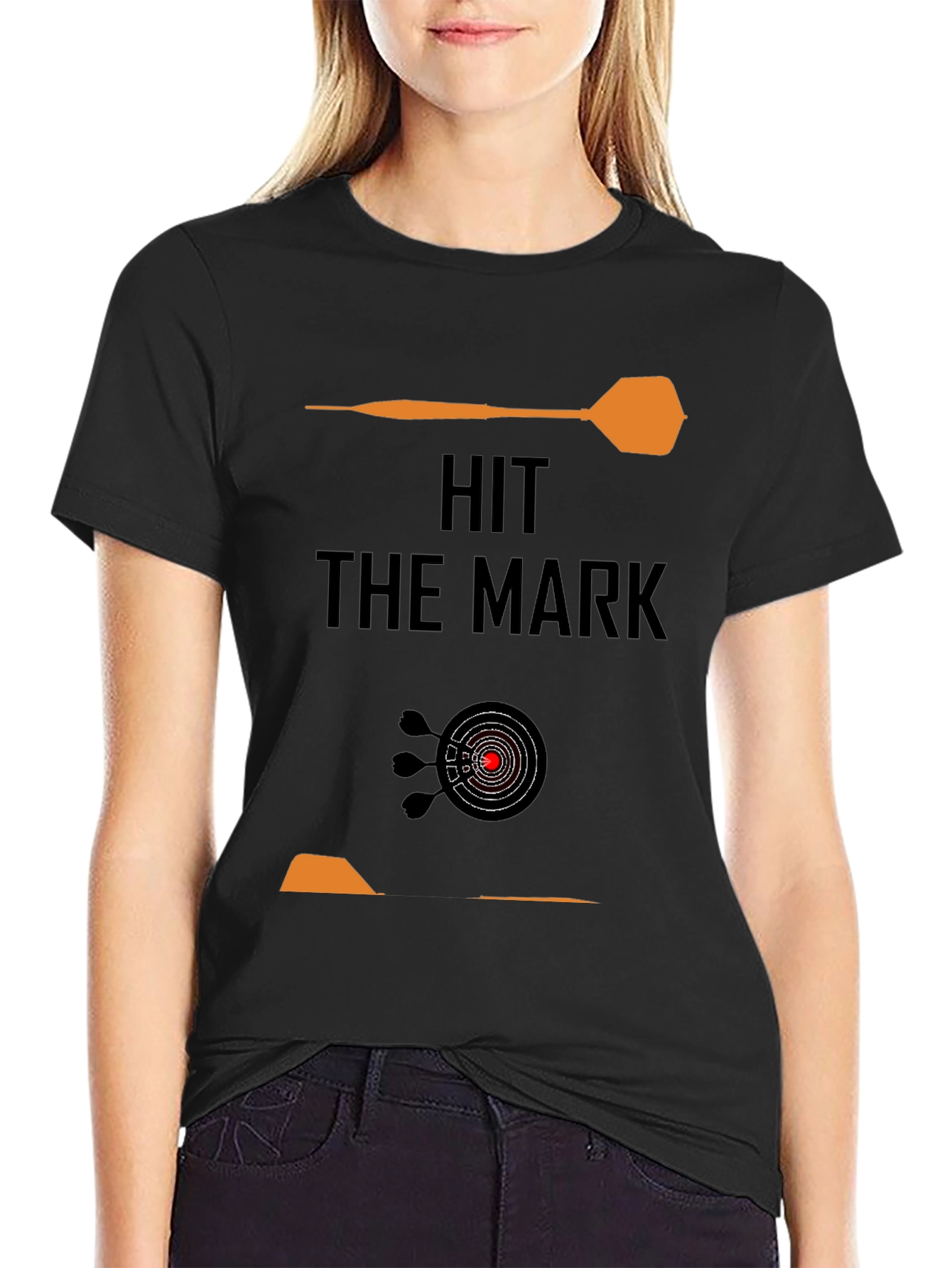 Hit the Mark Graphic Tee - Dartboard Design