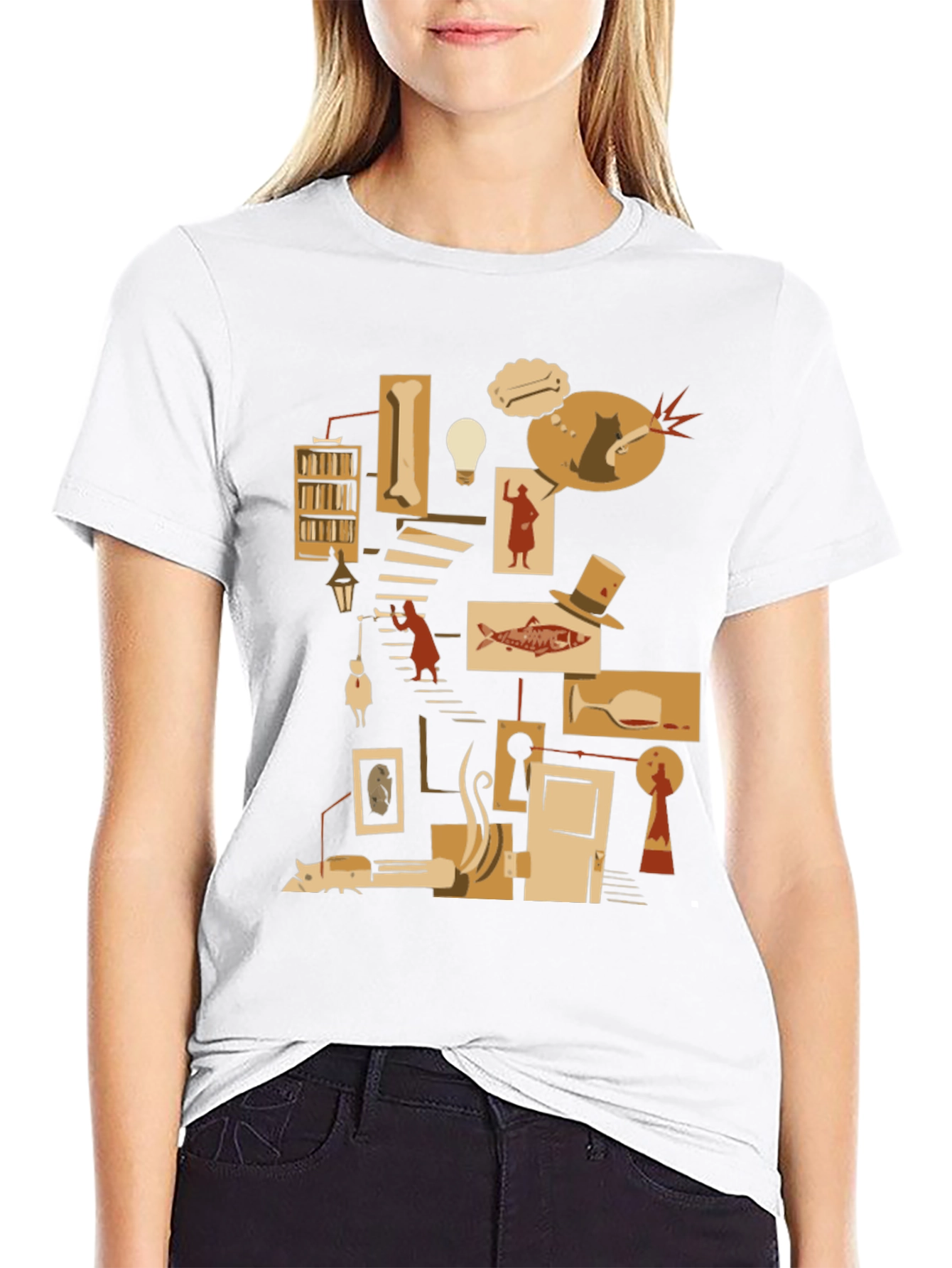 Literary Mystery T-Shirt - Noir Detective Style