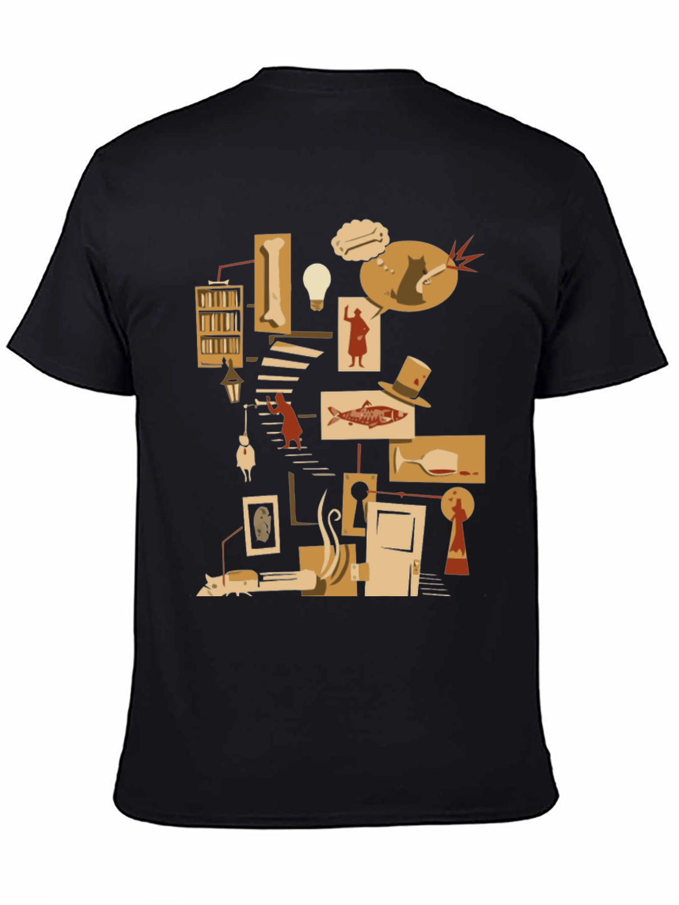 Literary Mystery T-Shirt - Noir Detective Style