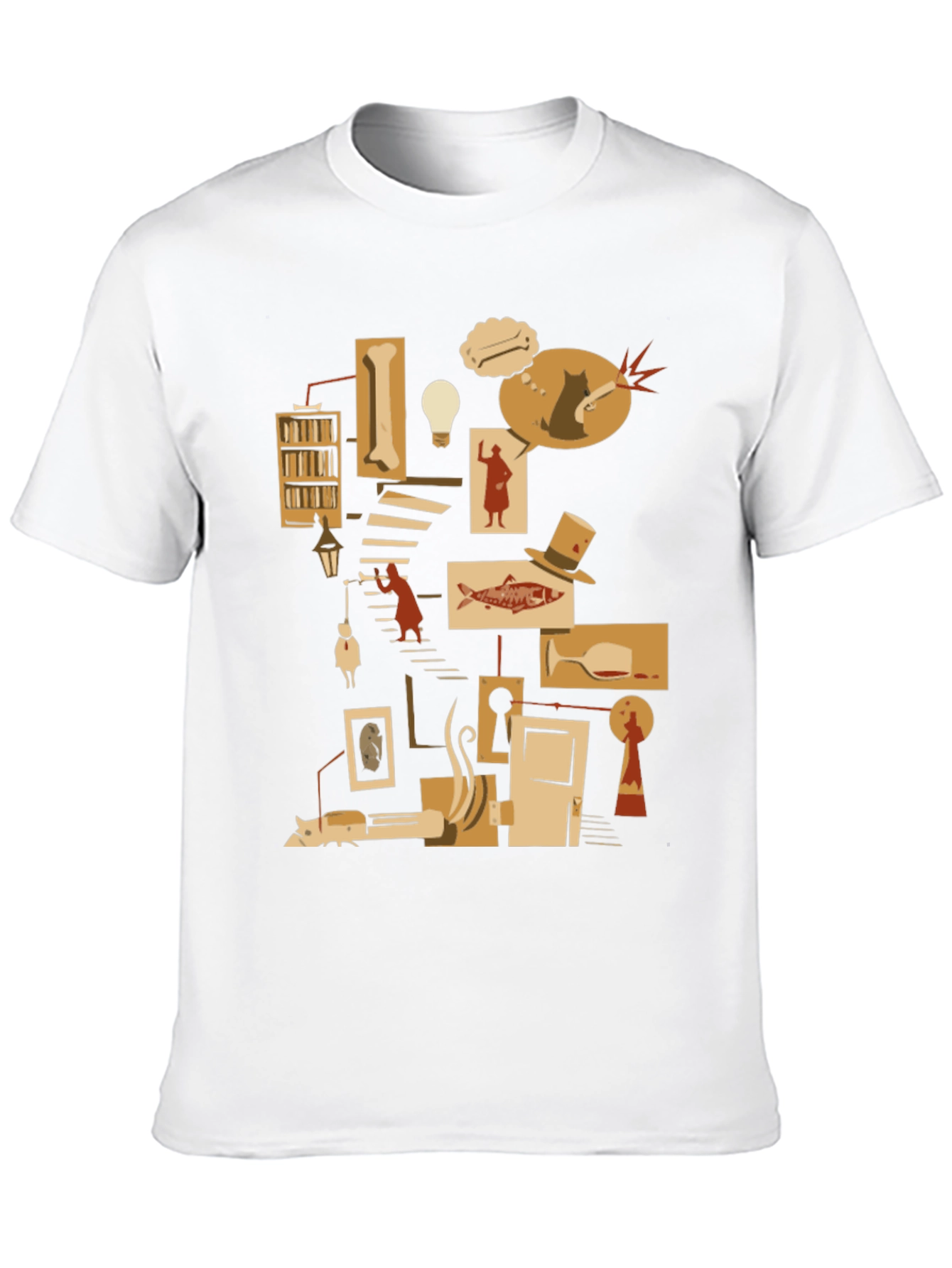 Literary Mystery T-Shirt - Noir Detective Style