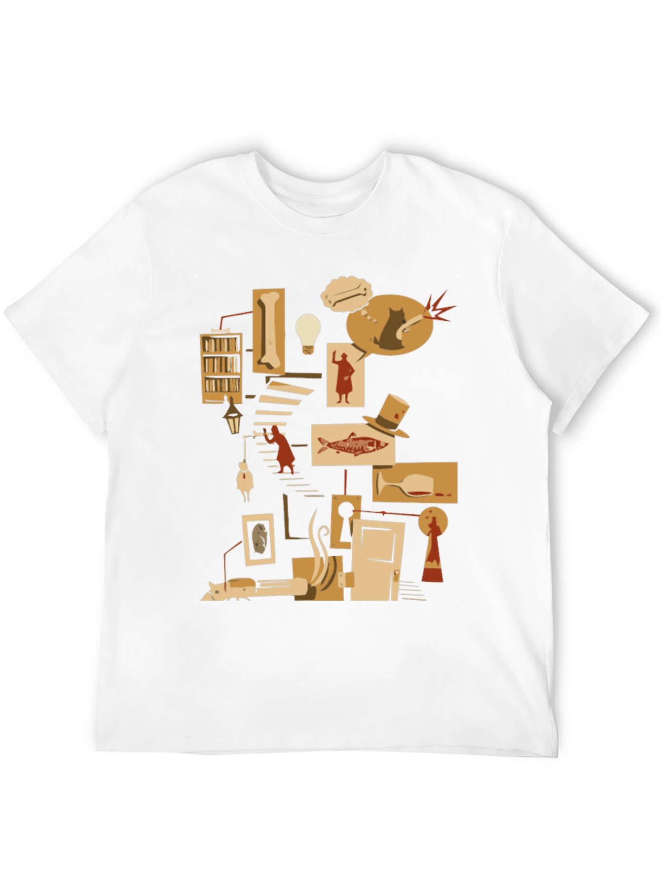 Literary Mystery T-Shirt - Noir Detective Style