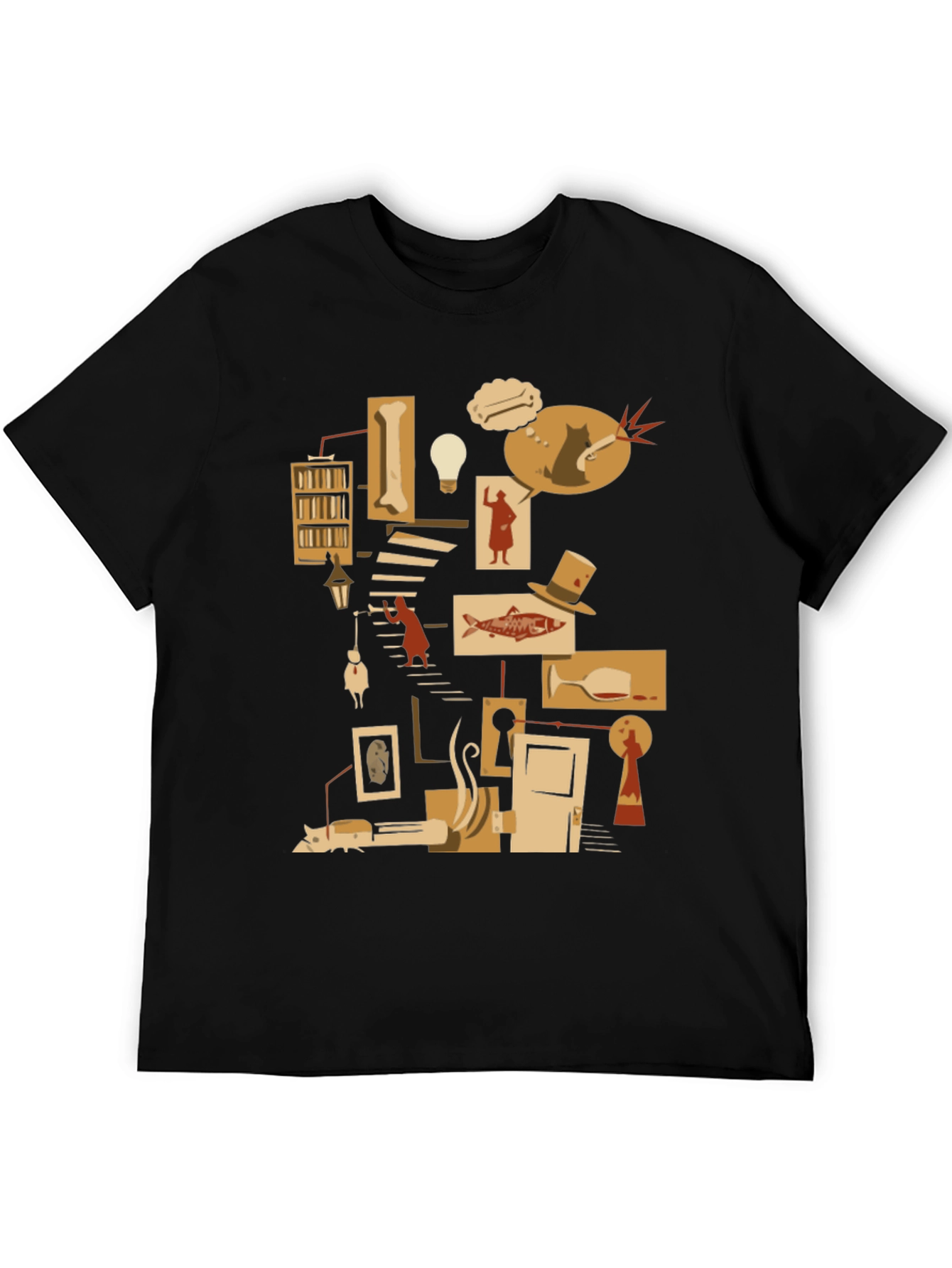 Literary Mystery T-Shirt - Noir Detective Style