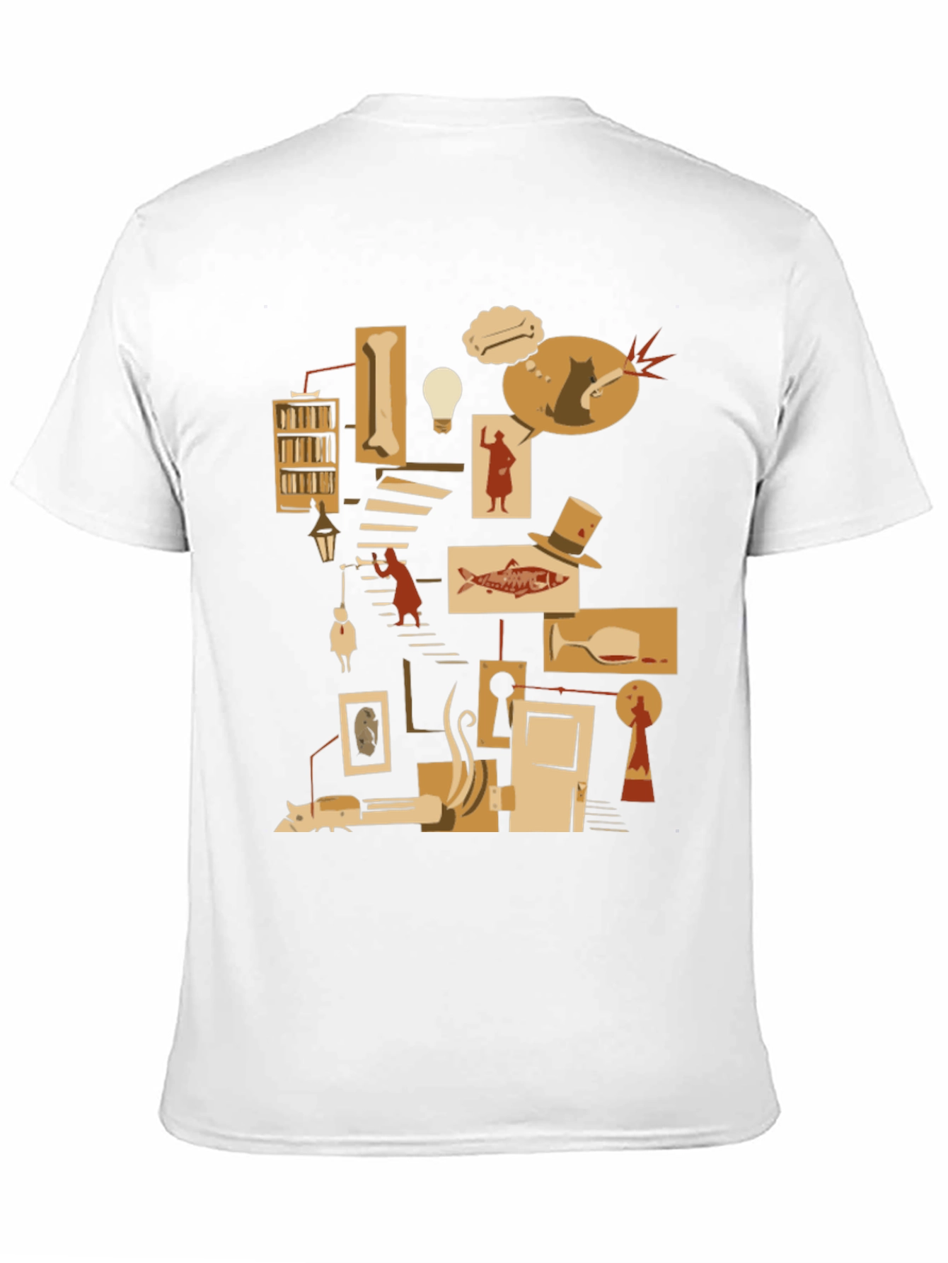 Literary Mystery T-Shirt - Noir Detective Style