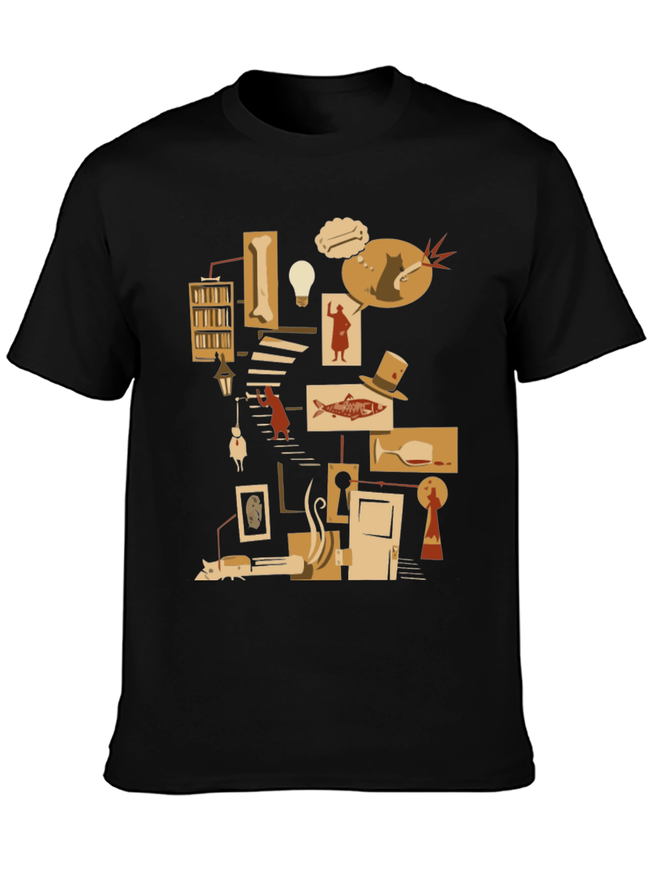 Literary Mystery T-Shirt - Noir Detective Style
