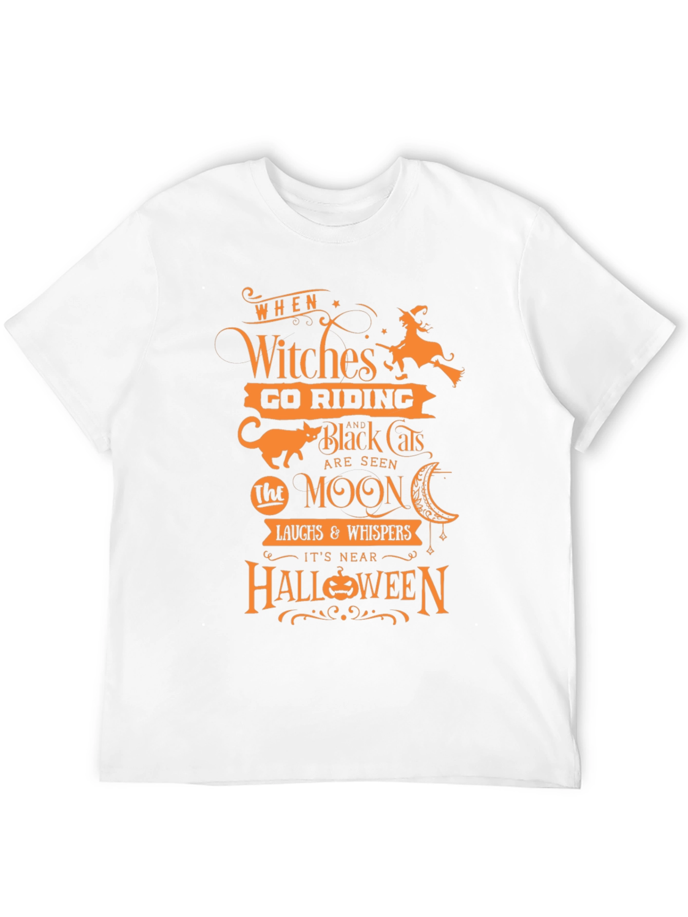 Halloween Witches Go Riding Black T-Shirt