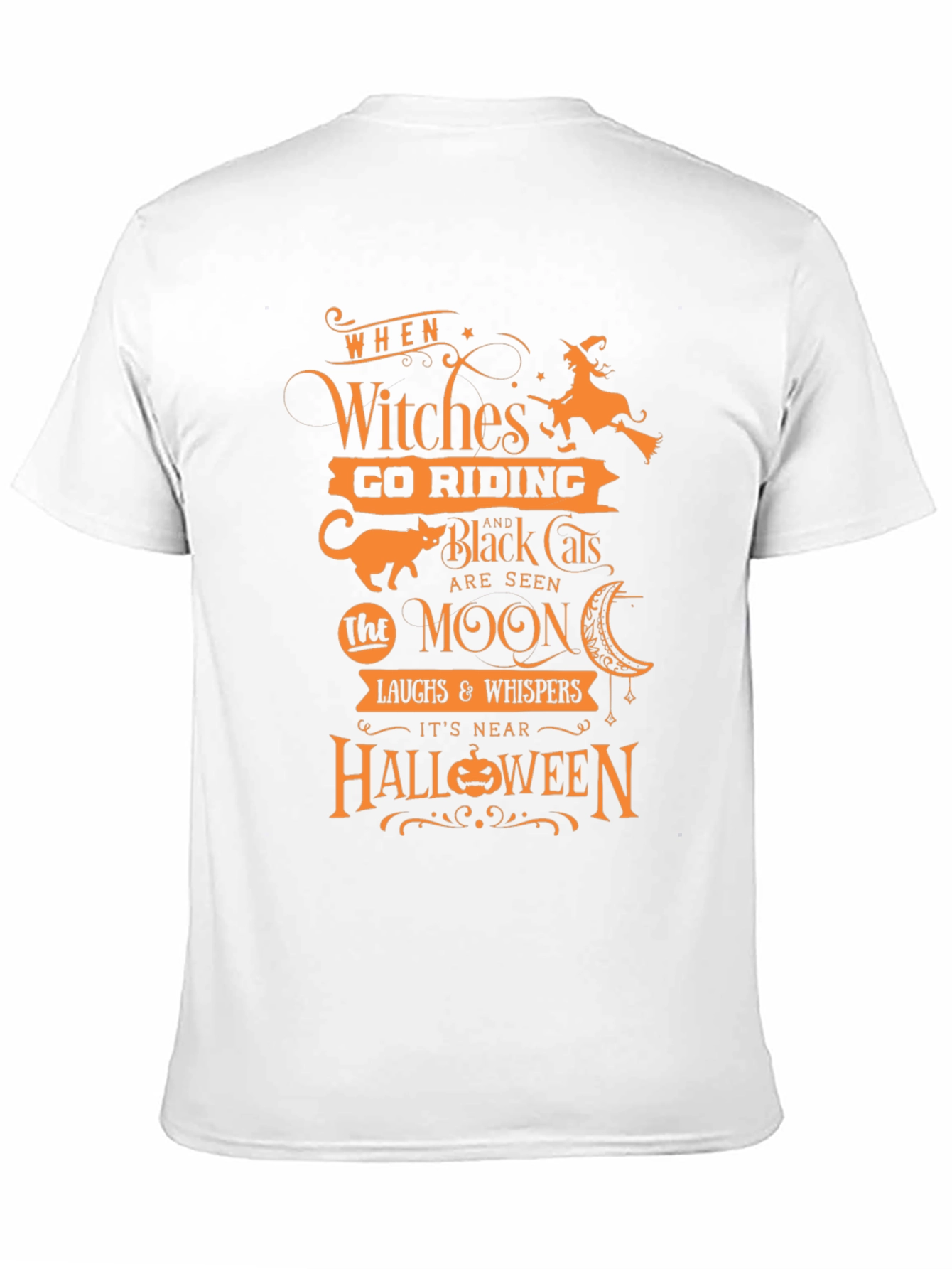 Halloween Witches Go Riding Black T-Shirt