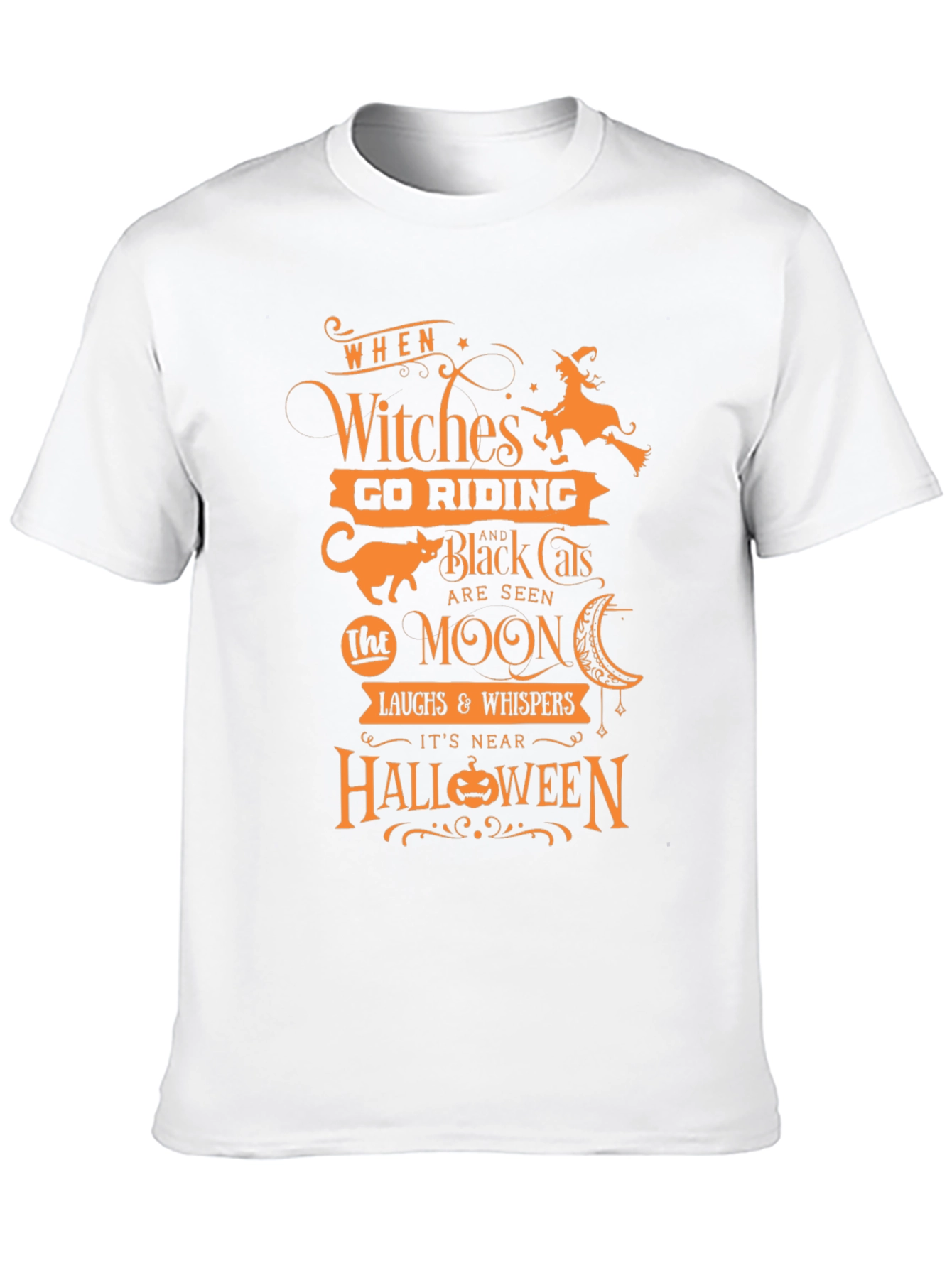 Halloween Witches Go Riding Black T-Shirt