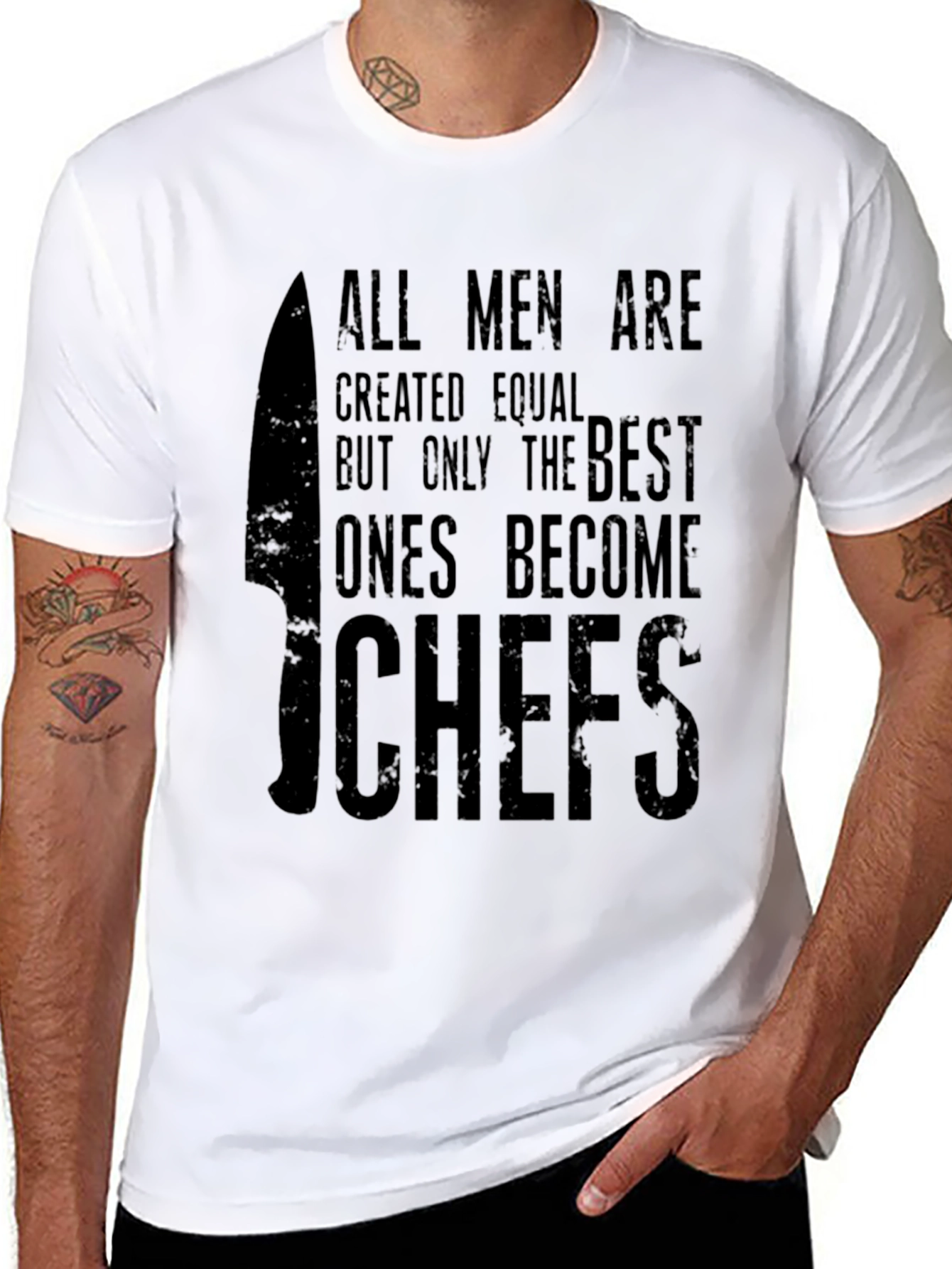 Chef T-Shirt - All Men Are Created Equal