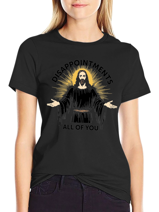 Disappointment Jesus Black Graphic T-Shirt