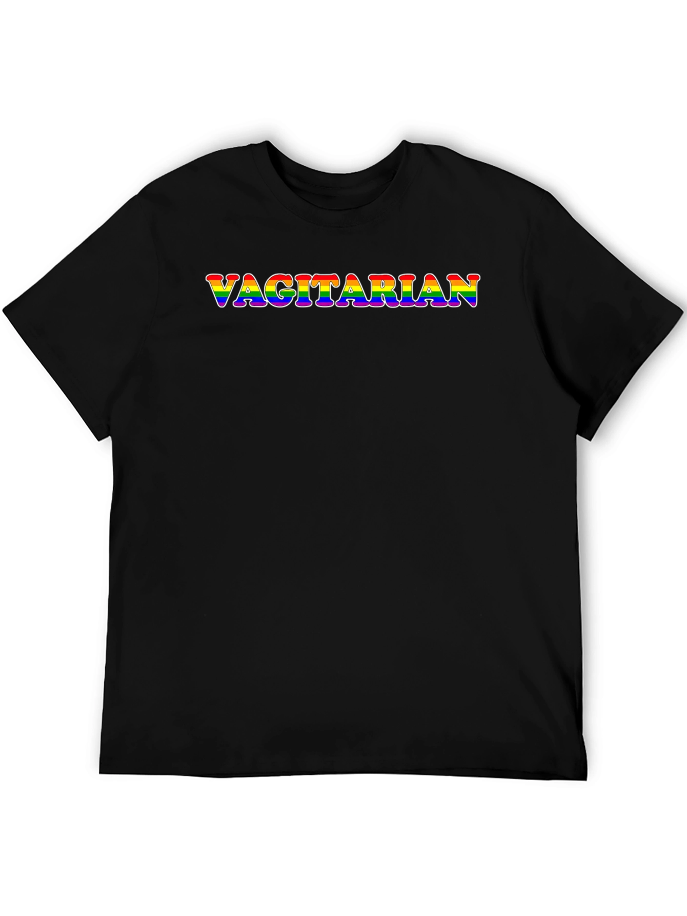 Vagitarian Pride Rainbow Graphic Tee