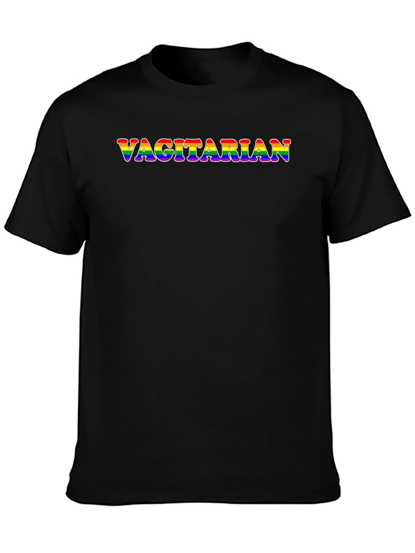 Vagitarian Pride Rainbow Graphic Tee