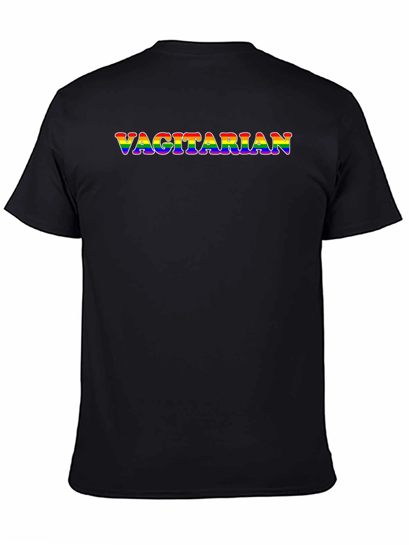 Vagitarian Pride Rainbow Graphic Tee