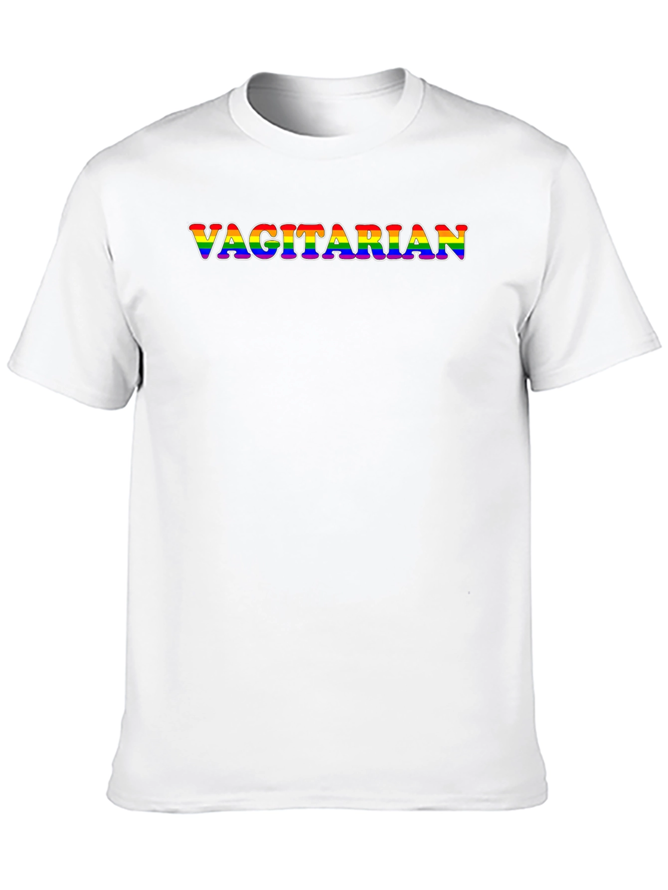 Vagitarian Pride Rainbow Graphic Tee