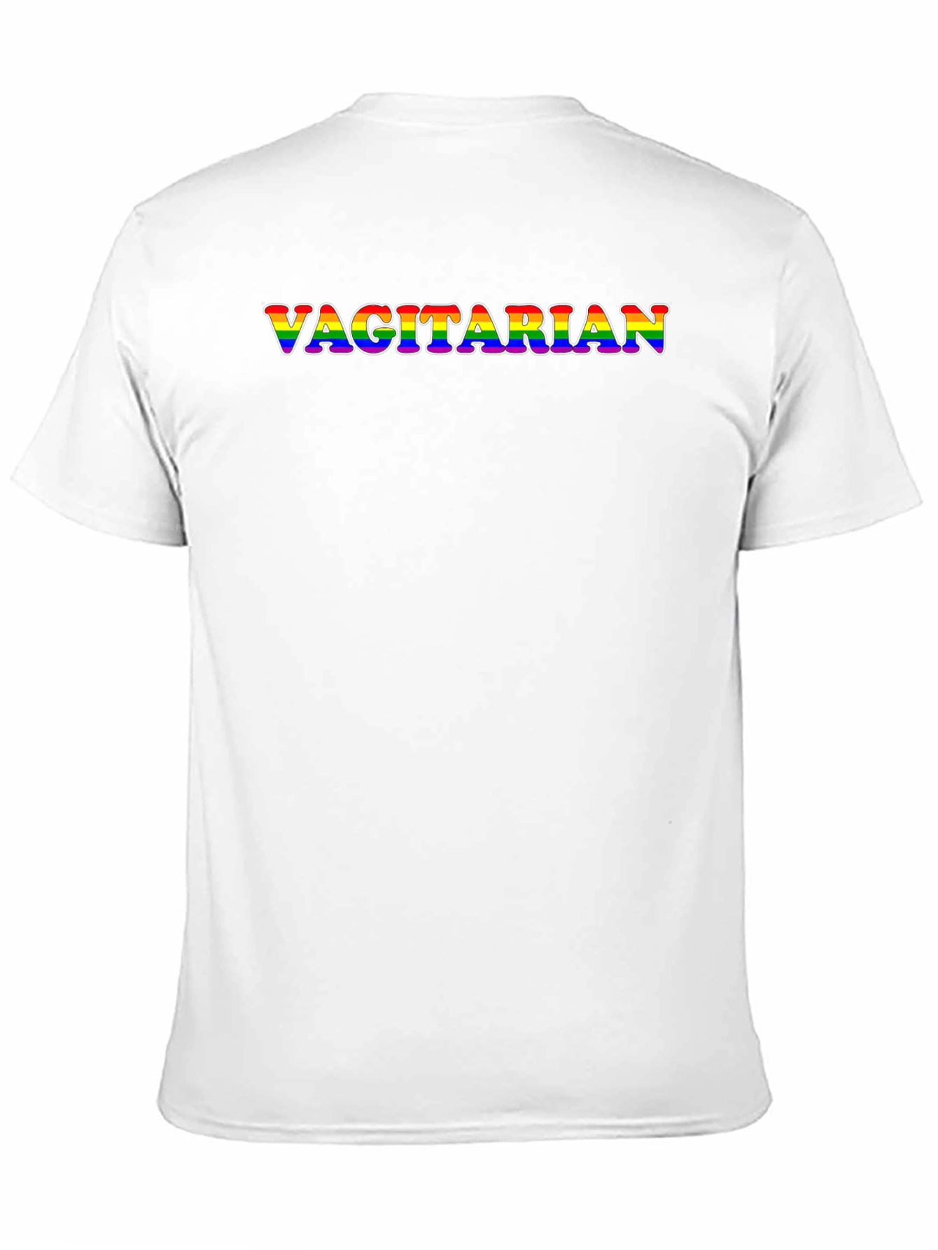 Vagitarian Pride Rainbow Graphic Tee