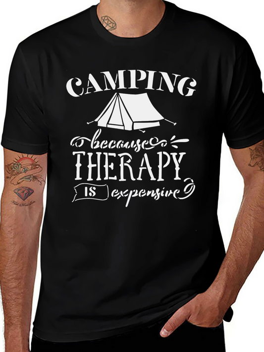 Camping Therapy T-Shirt - Funny Outdoor Apparel