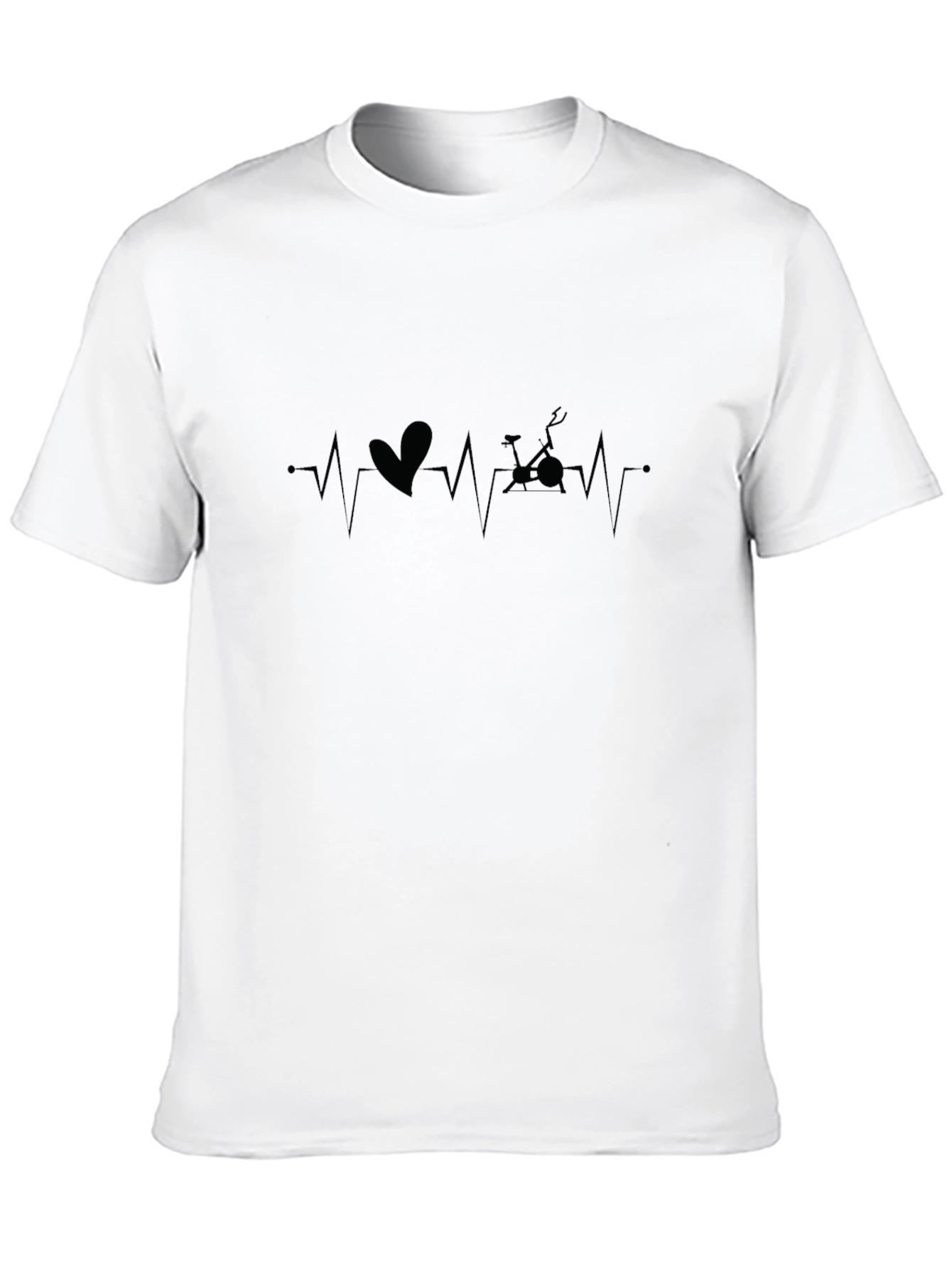 Spin Class Heartbeat T-Shirt - Black