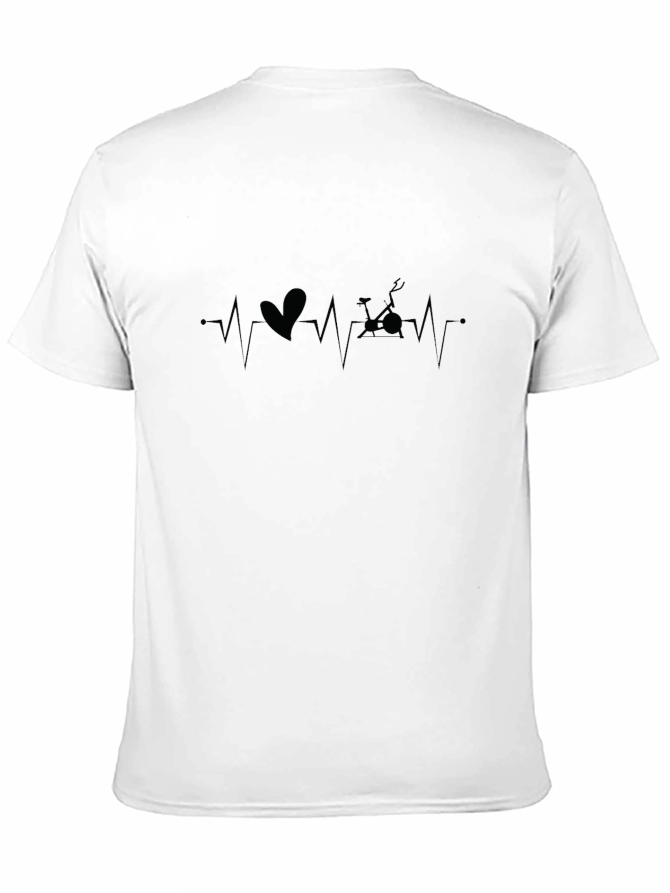 Spin Class Heartbeat T-Shirt - Black
