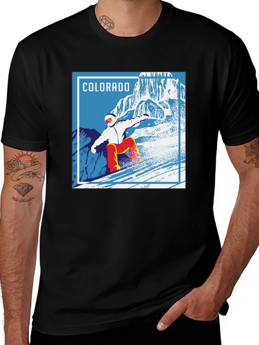 Colorado Snowboard Graphic Tee - Retro Style Unisex T-Shirt