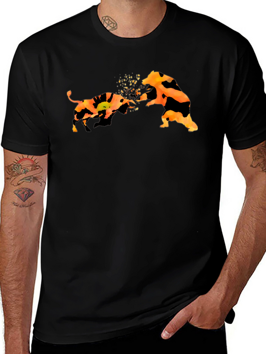 Bull and Bear T-Shirt - Market Fight Tee