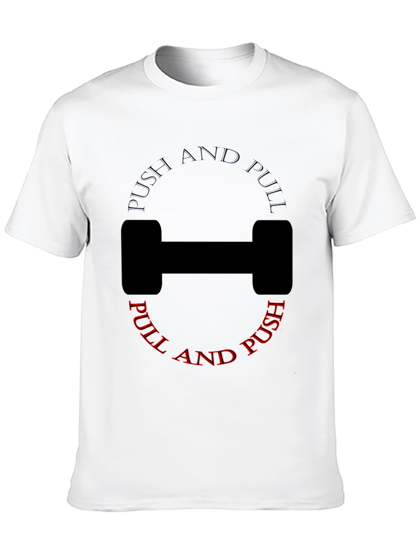 Push and Pull Black T-Shirt