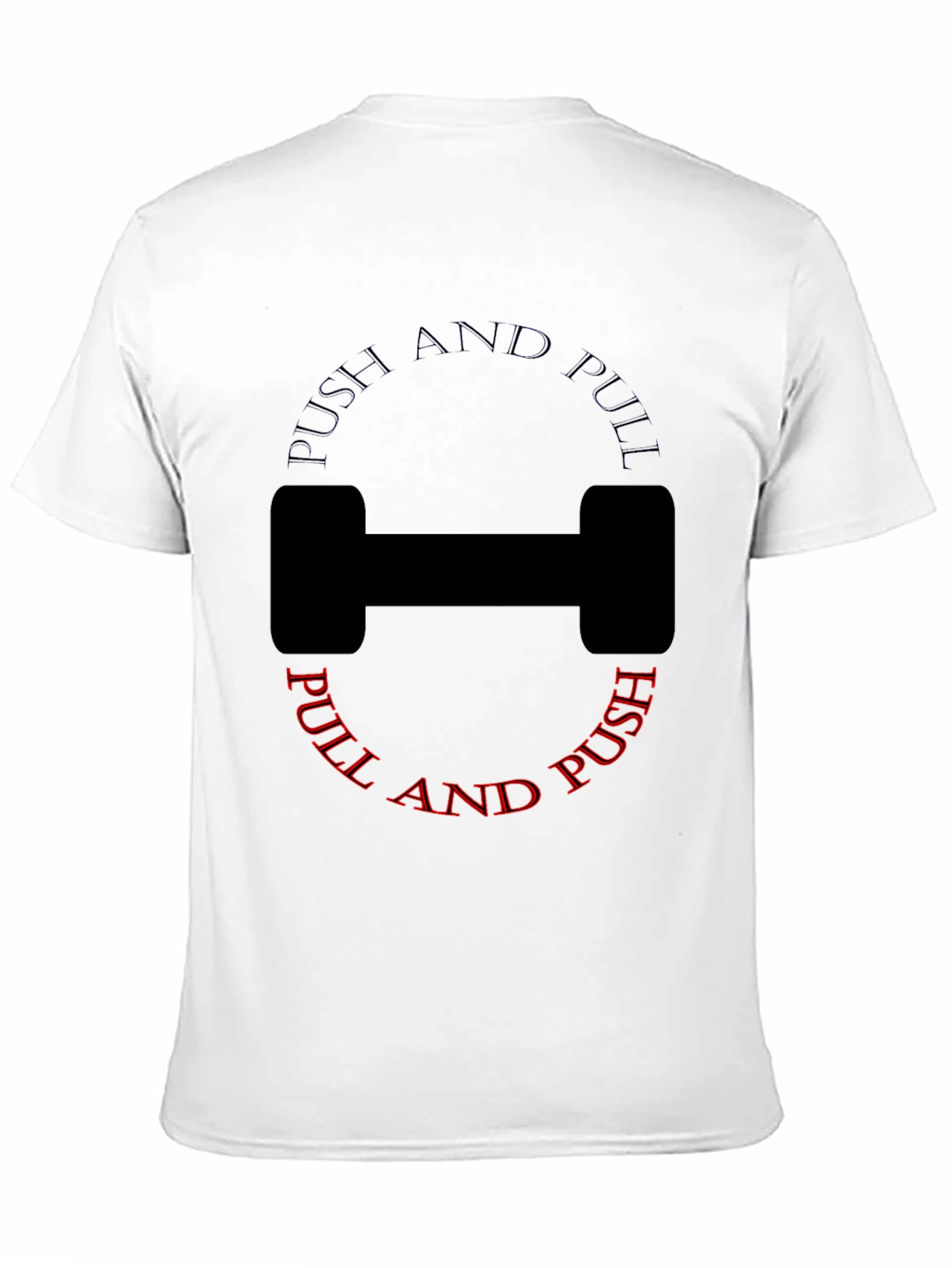 Push and Pull Black T-Shirt