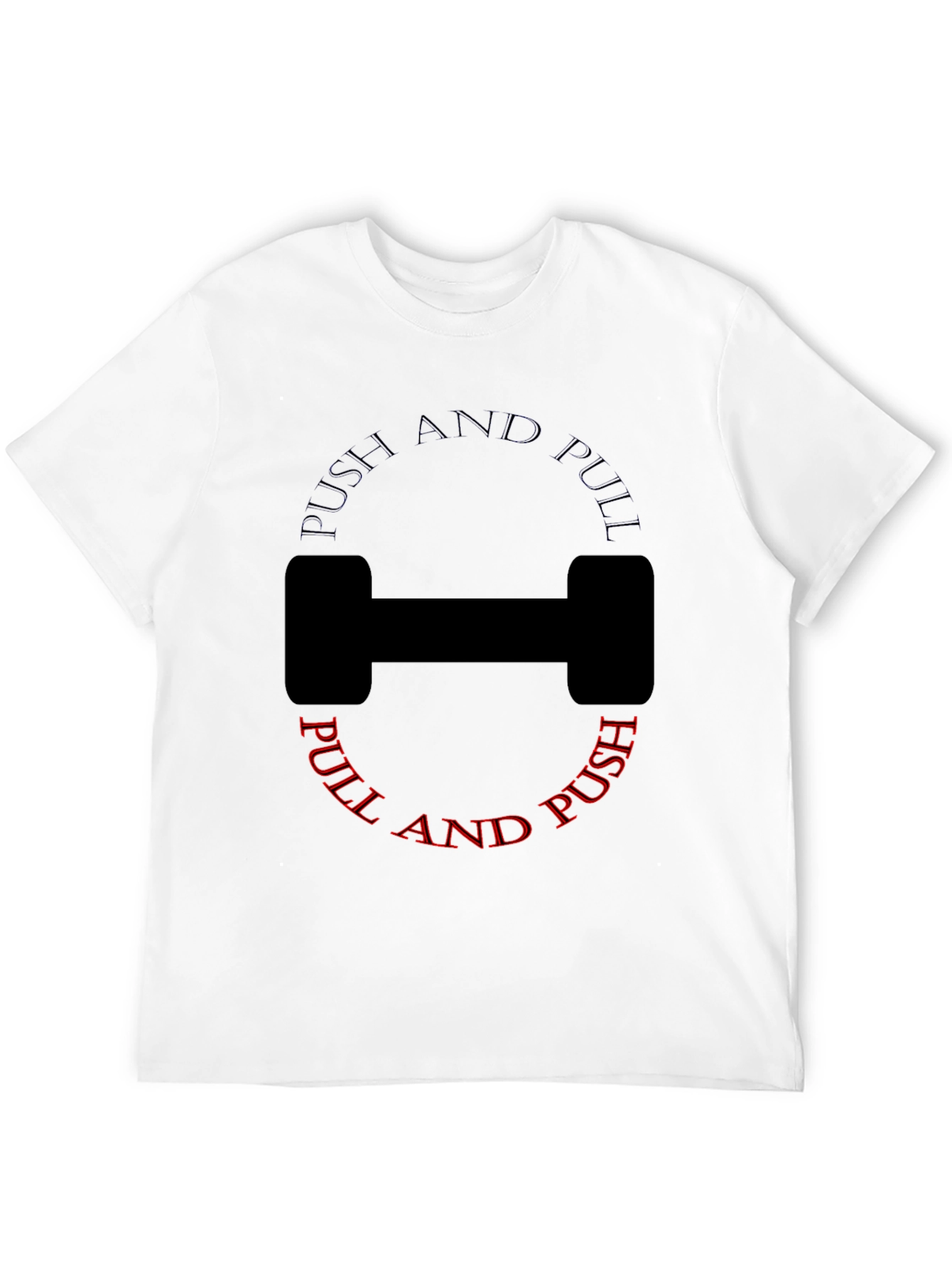 Push and Pull Black T-Shirt