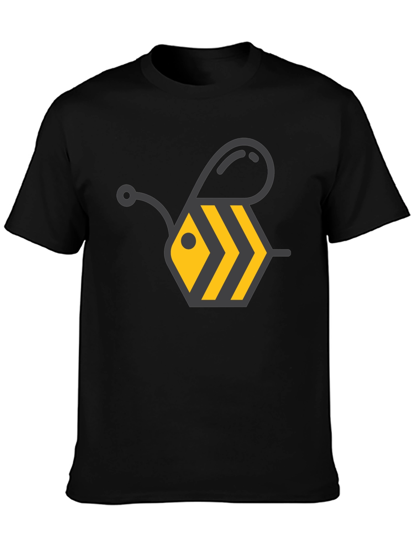 Bee Graphic Black T-Shirt - Stylish Casual Wear