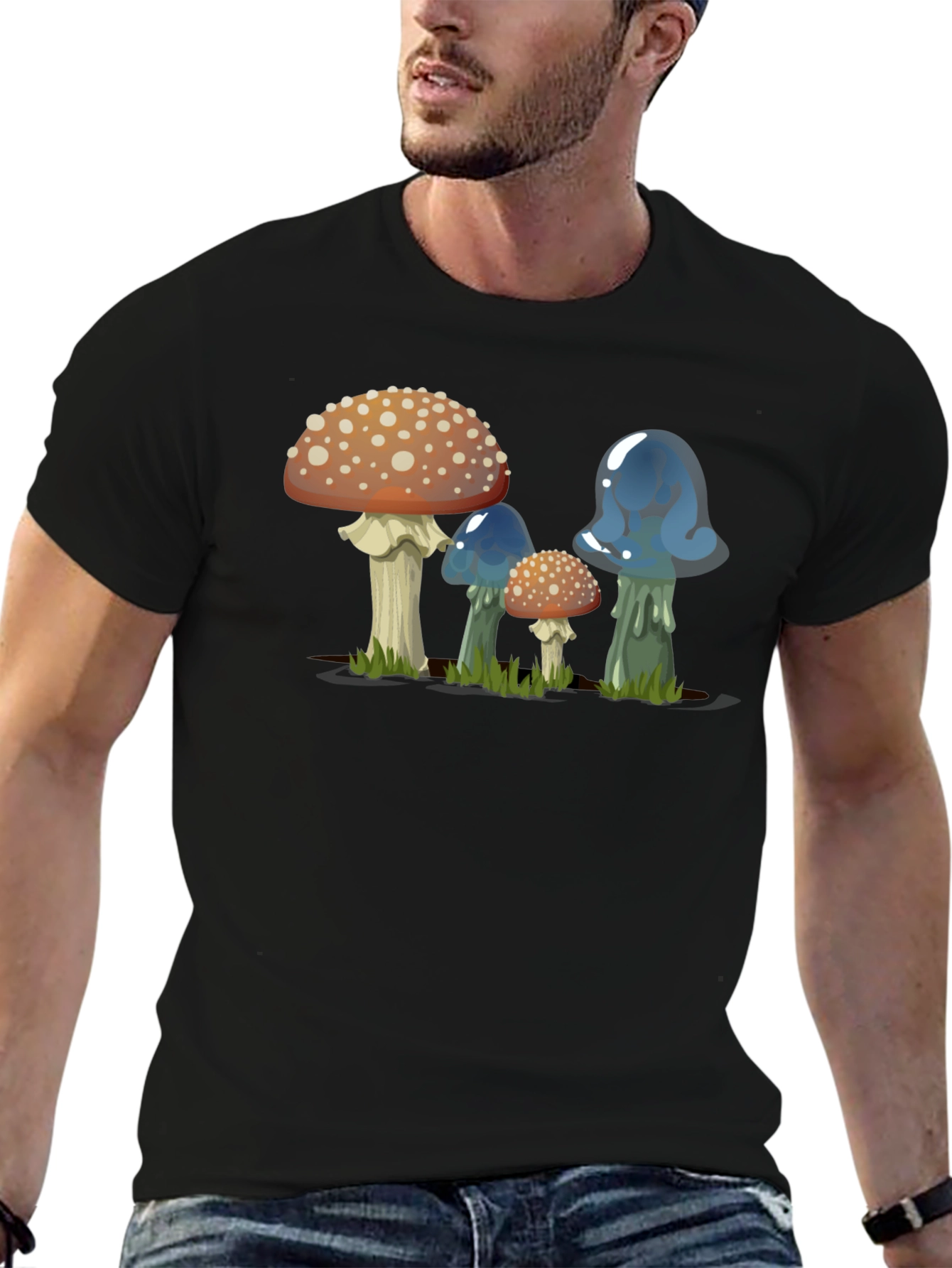 Funky Mushroom Graphic Tee