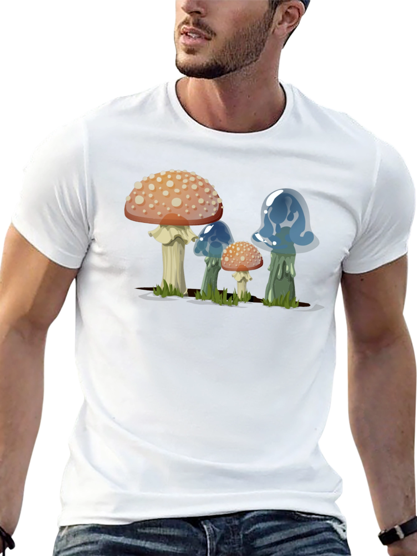 Funky Mushroom Graphic Tee