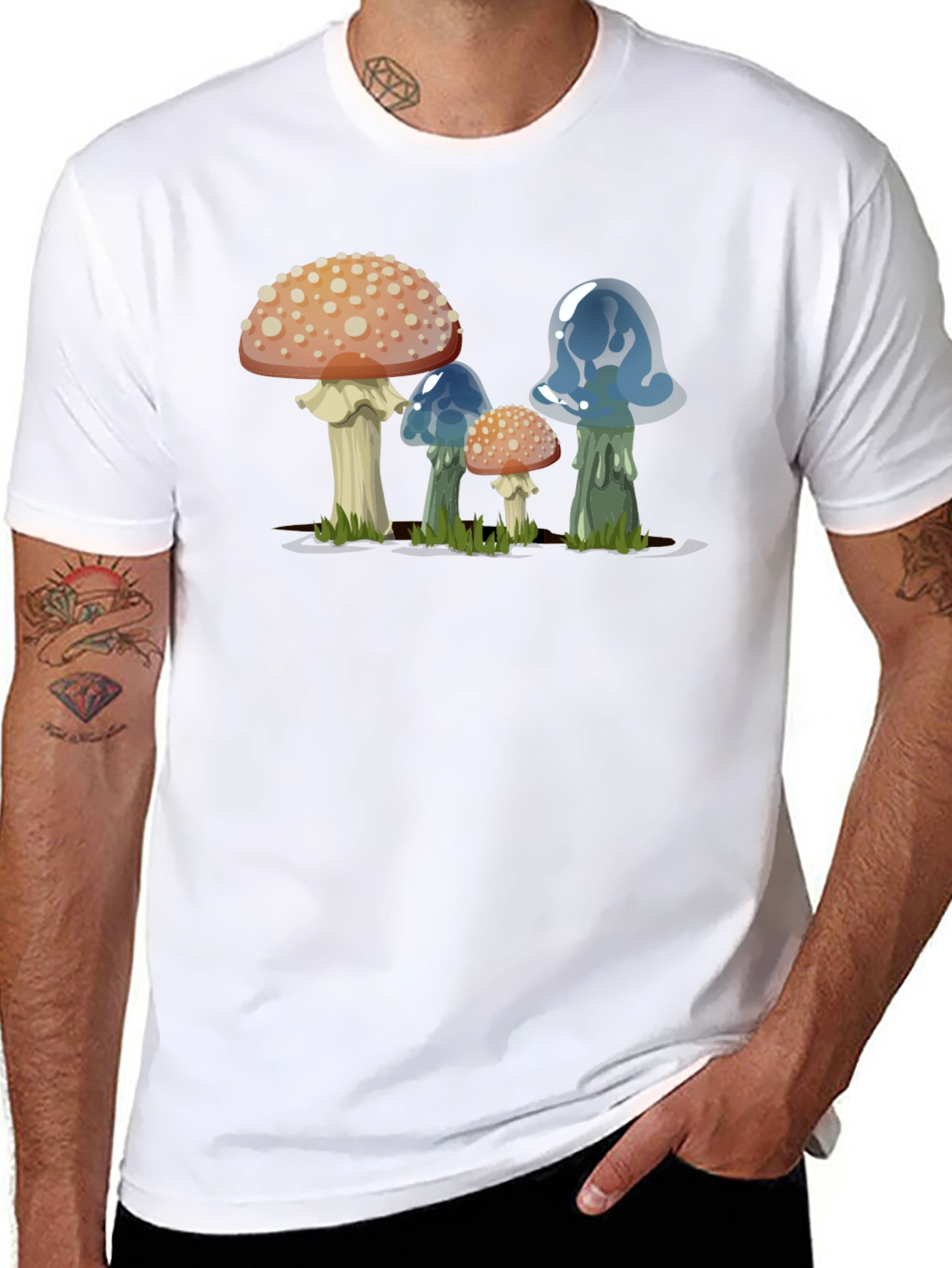 Funky Mushroom Graphic Tee