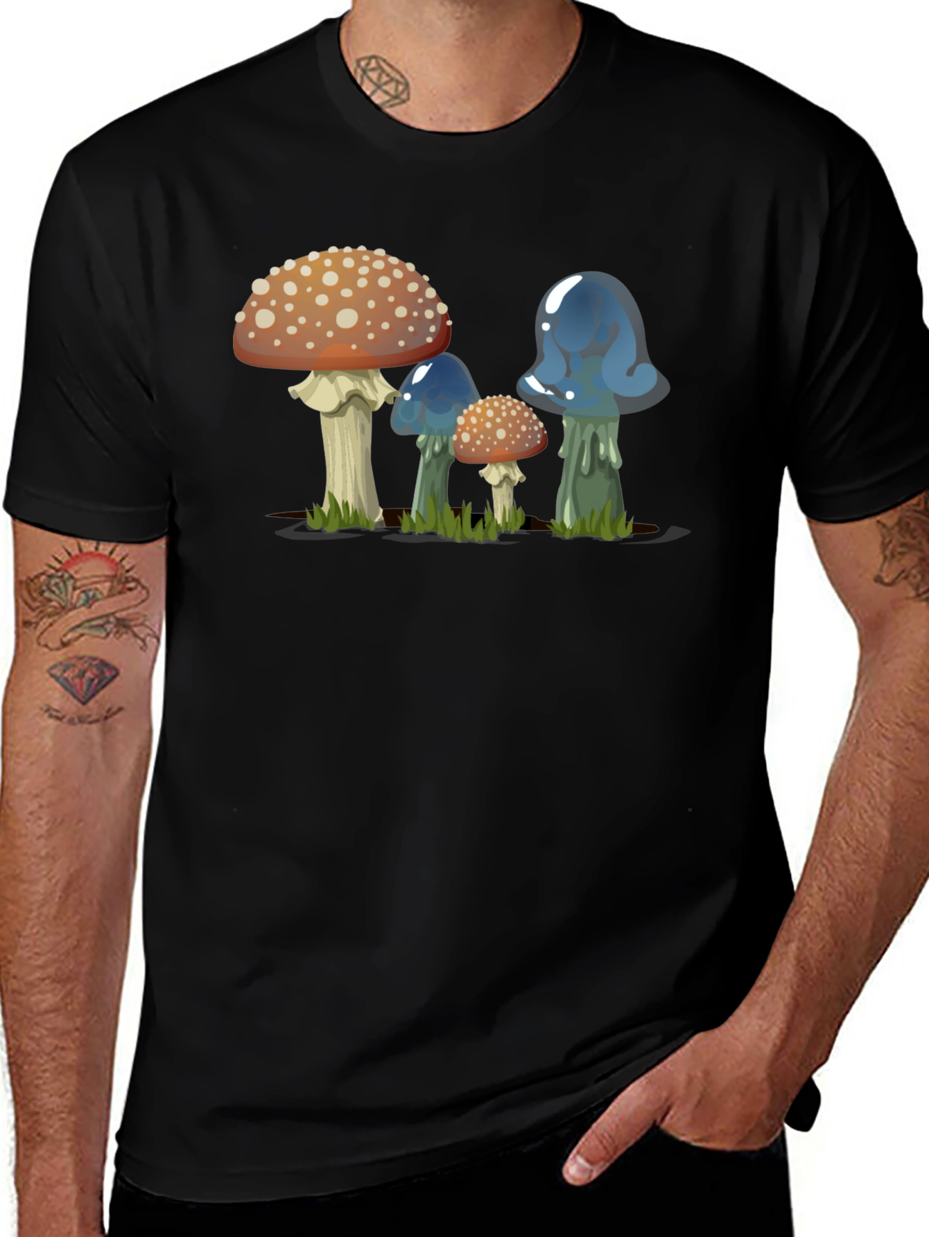 Funky Mushroom Graphic Tee