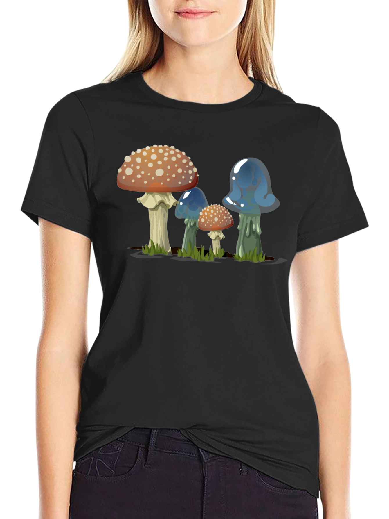 Funky Mushroom Graphic Tee